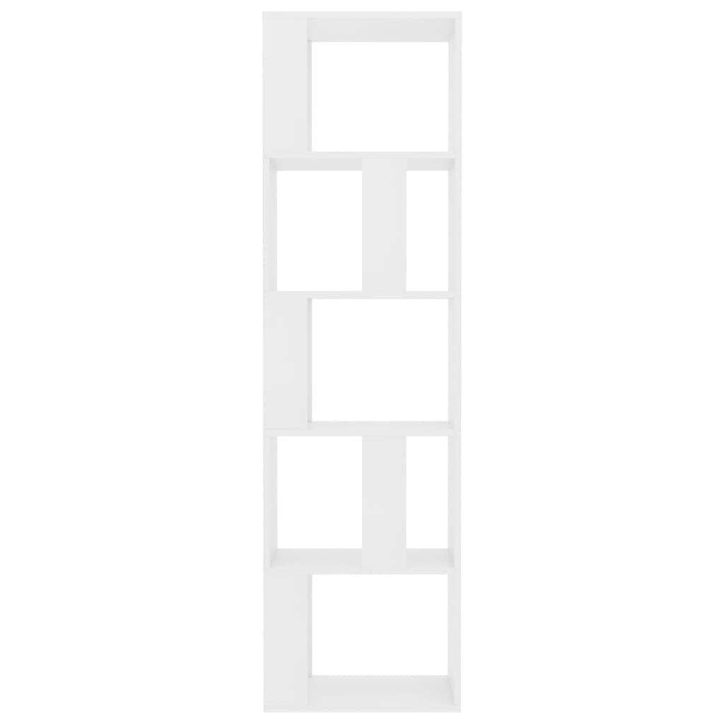 Bookcase/Room divider, white, 45x24x159 cm, chipboard