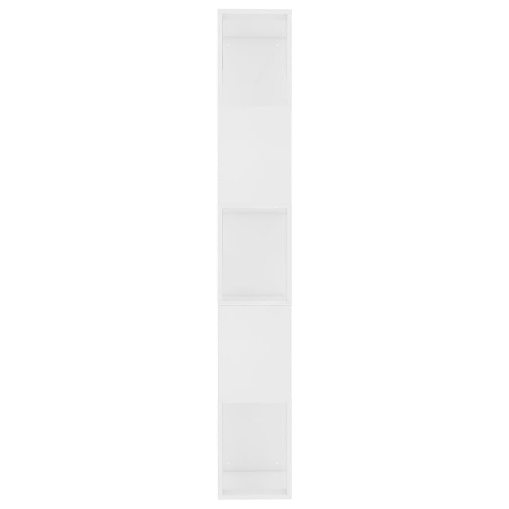 Bookcase/Room divider, white, 45x24x159 cm, chipboard