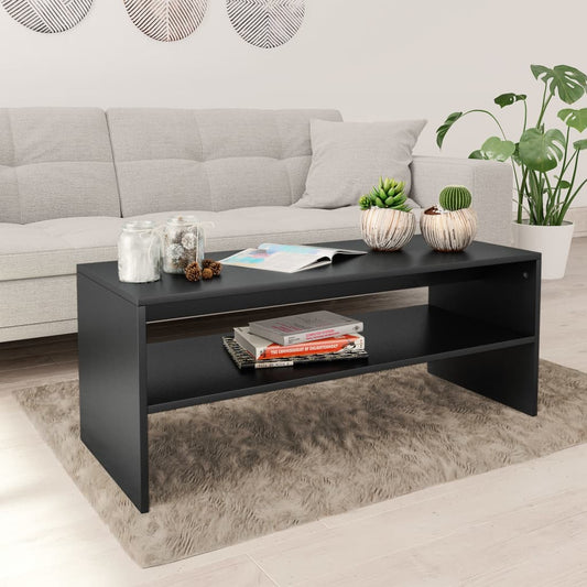 Coffee table, black, 100 x 40 x 40 cm, chipboard