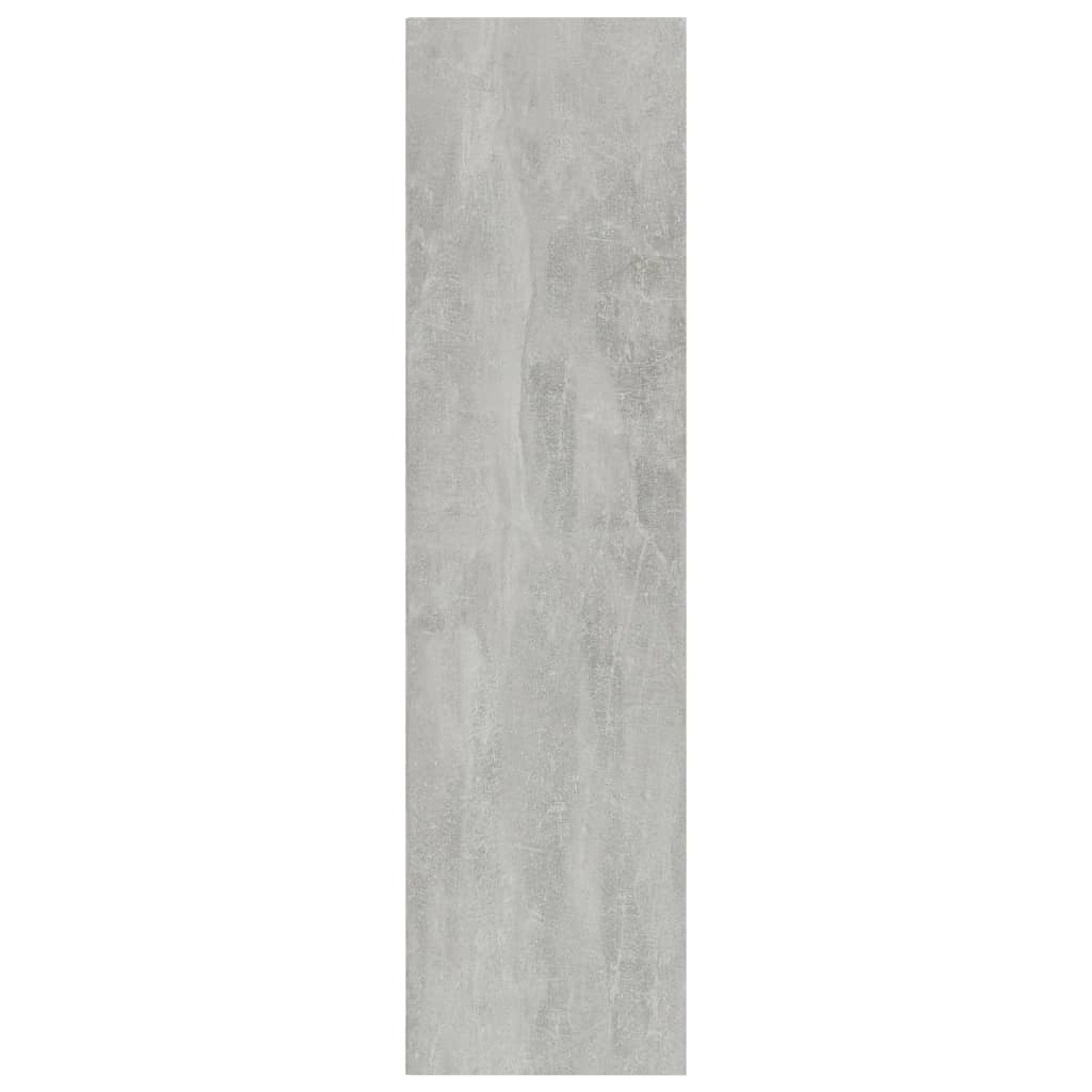 Bibliotecă/Dulap TV, gri beton, 36x30x114 cm, lemn prelucrat