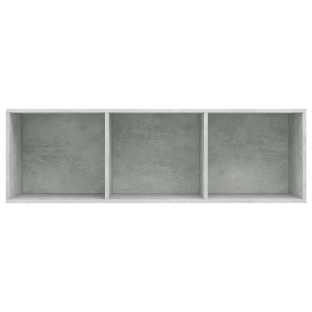 Bibliotecă/Dulap TV, gri beton, 36x30x114 cm, lemn prelucrat