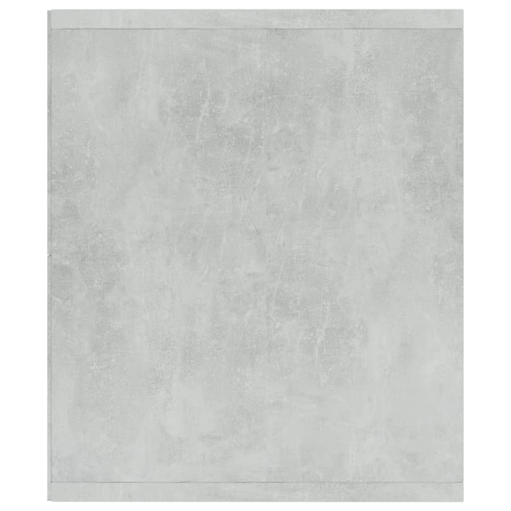 Bibliotecă/Dulap TV, gri beton, 36x30x114 cm, lemn prelucrat