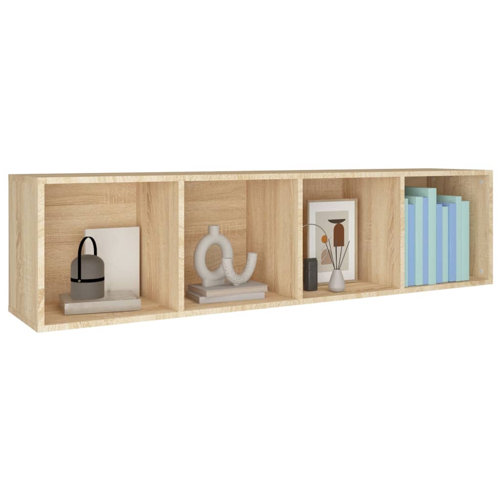 Bibliotecă/Dulap TV, stejar sonoma, 36x30x143 cm lemn prelucrat