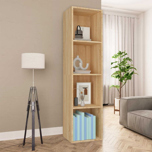 Bibliotecă/Dulap TV, stejar sonoma, 36x30x143 cm lemn prelucrat