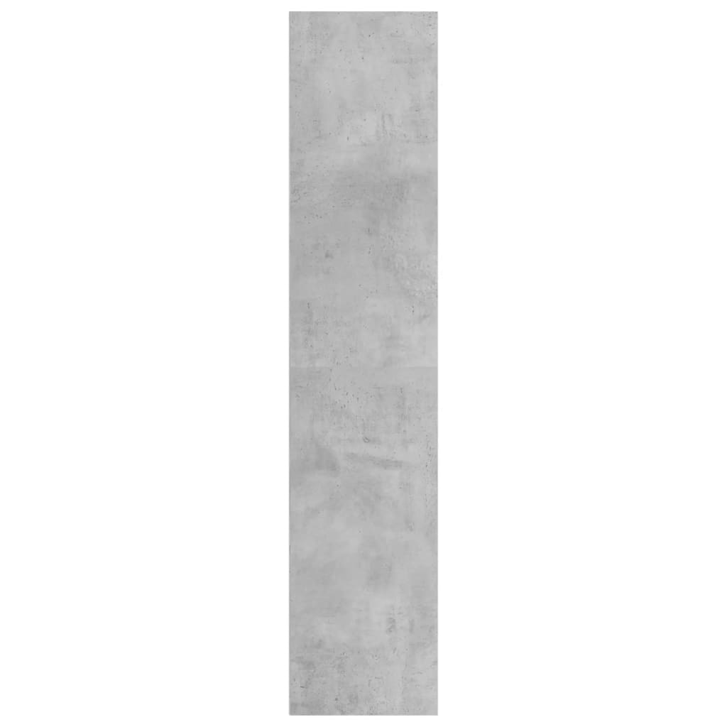 Bibliotecă/Dulap TV, gri beton, 36x30x143 cm, lemn prelucrat