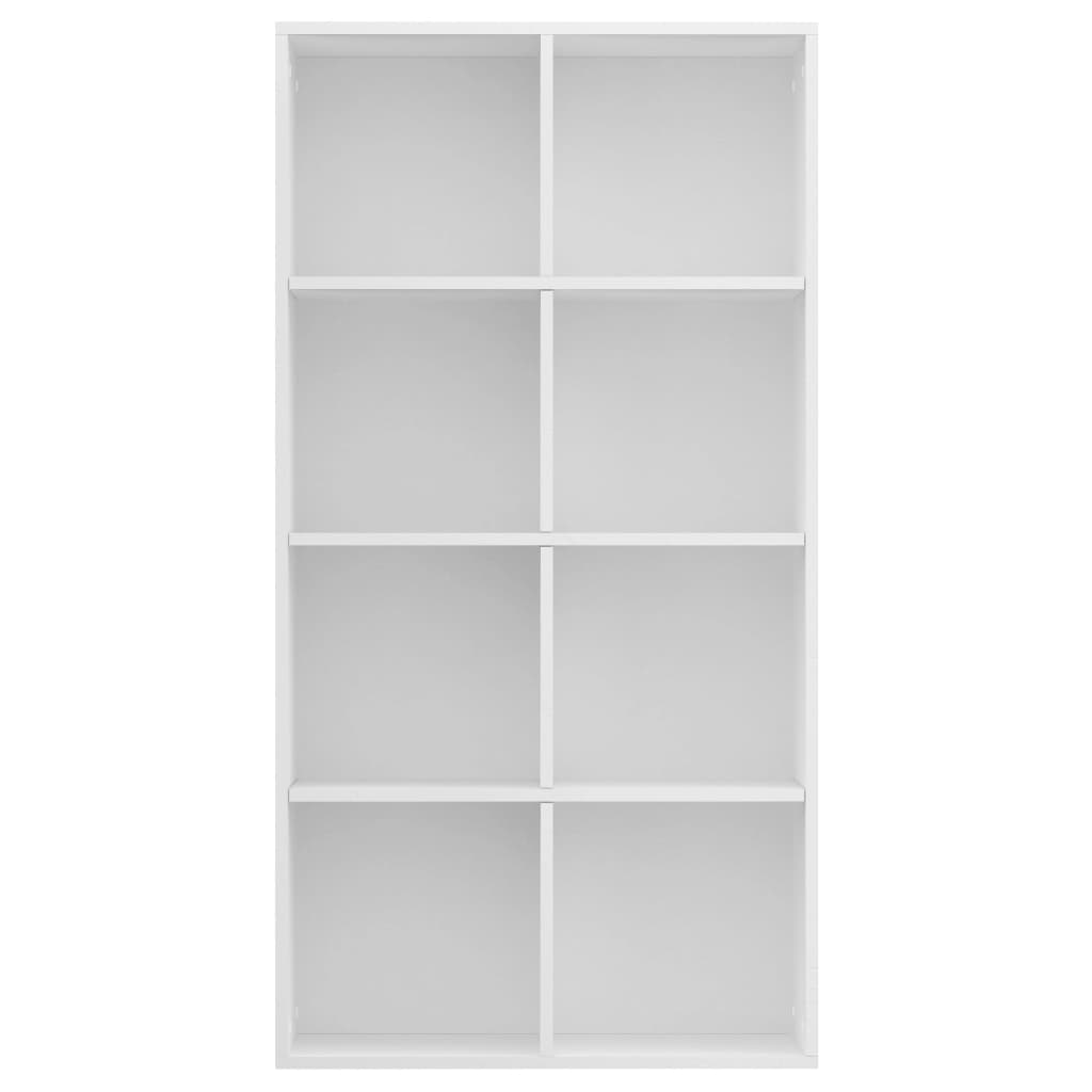 Bookcase/Sideboard, white, 66x30x130 cm, chipboard