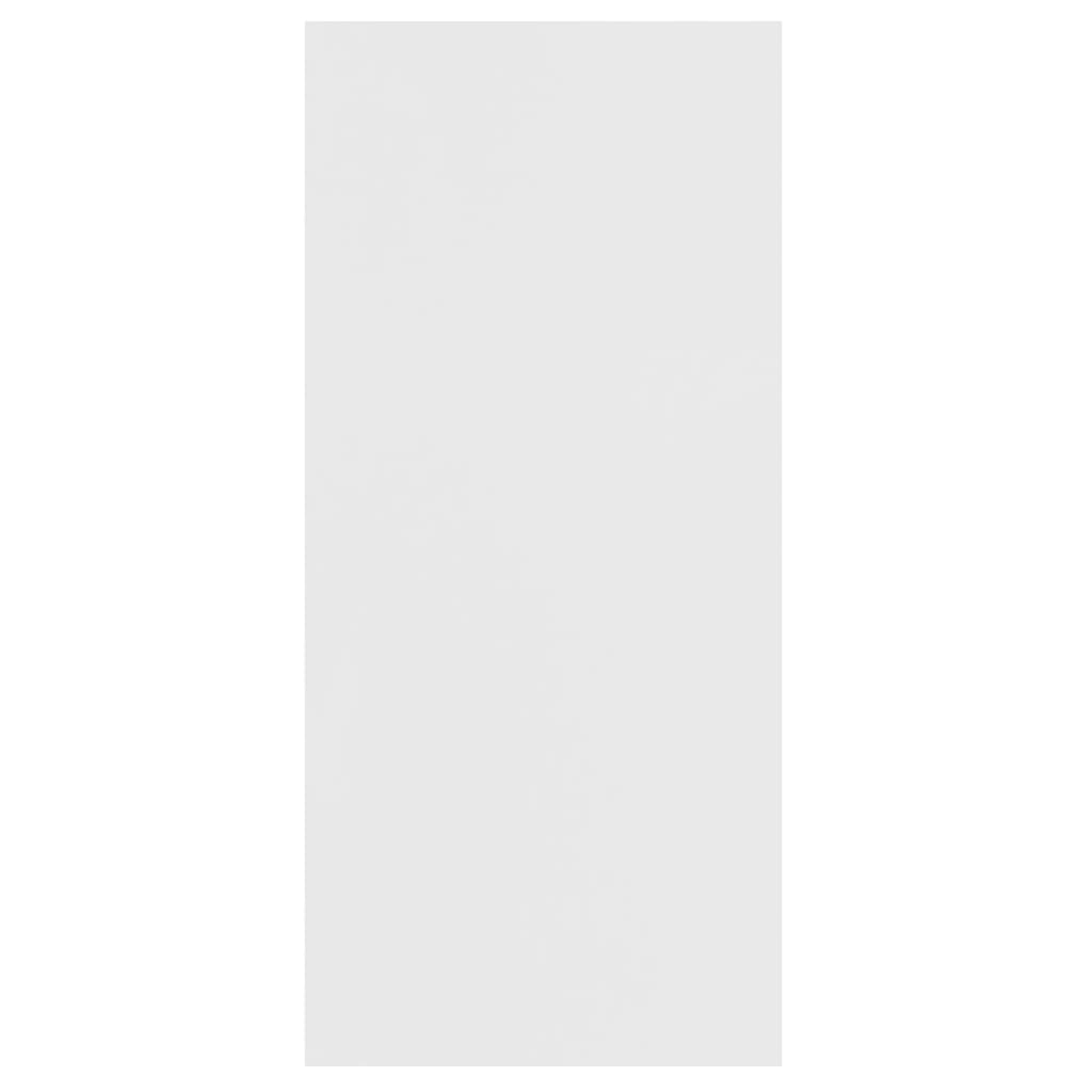 Bookcase/Sideboard, white, 66x30x130 cm, chipboard
