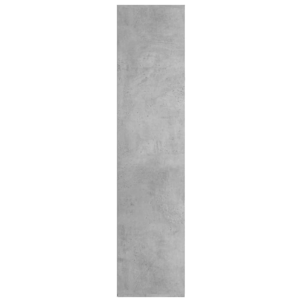 Bibliotecă/Dulap, gri beton, 66x30x130 cm, lemn prelucrat