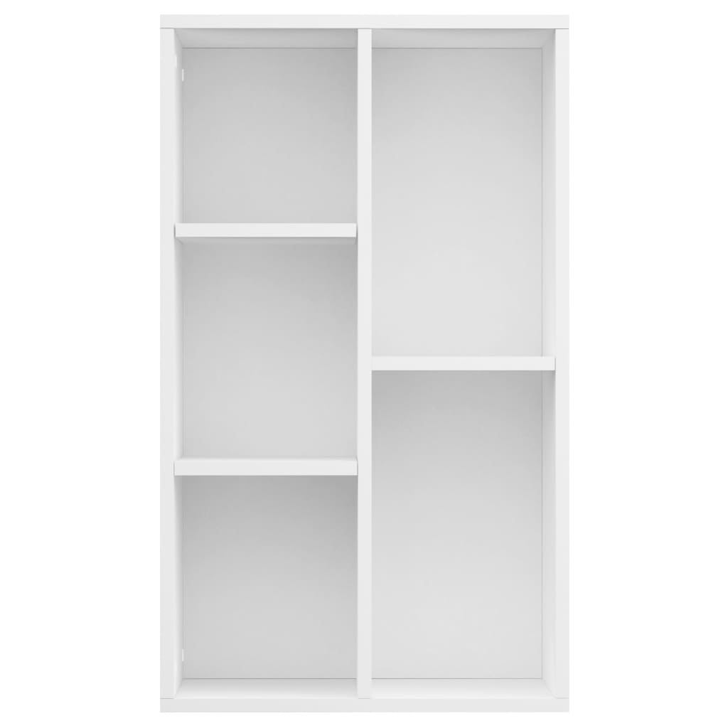 Bookcase/Sideboard, white, 50x25x80 cm, chipboard