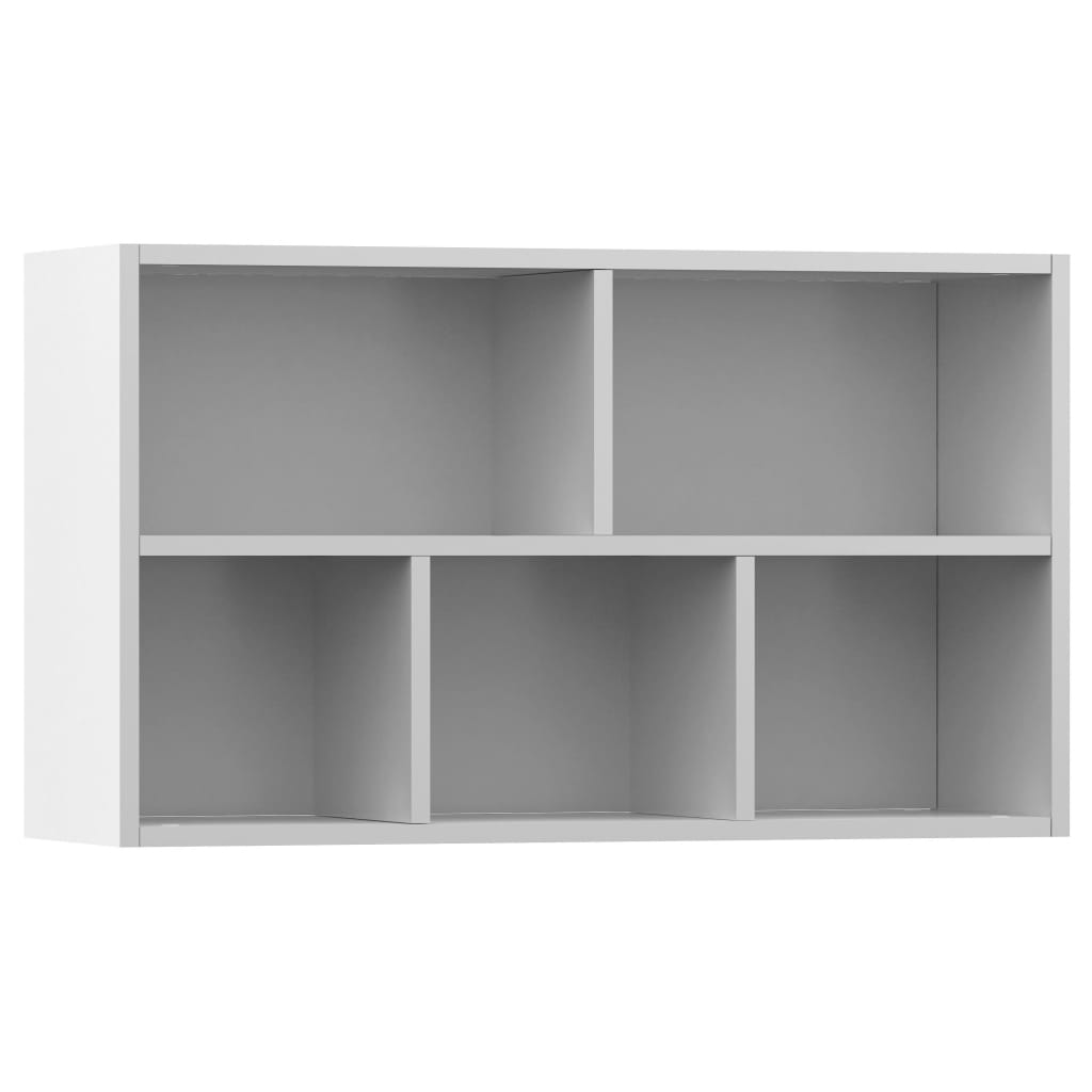 Bookcase/Sideboard, white, 50x25x80 cm, chipboard