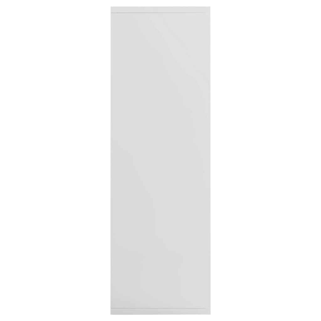 Bookcase/sideboard, extra-glossy white, 50x25x80 cm, chipboard