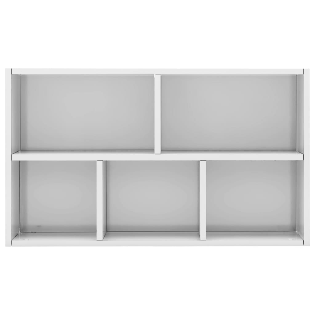 Bookcase/sideboard, extra-glossy white, 50x25x80 cm, chipboard