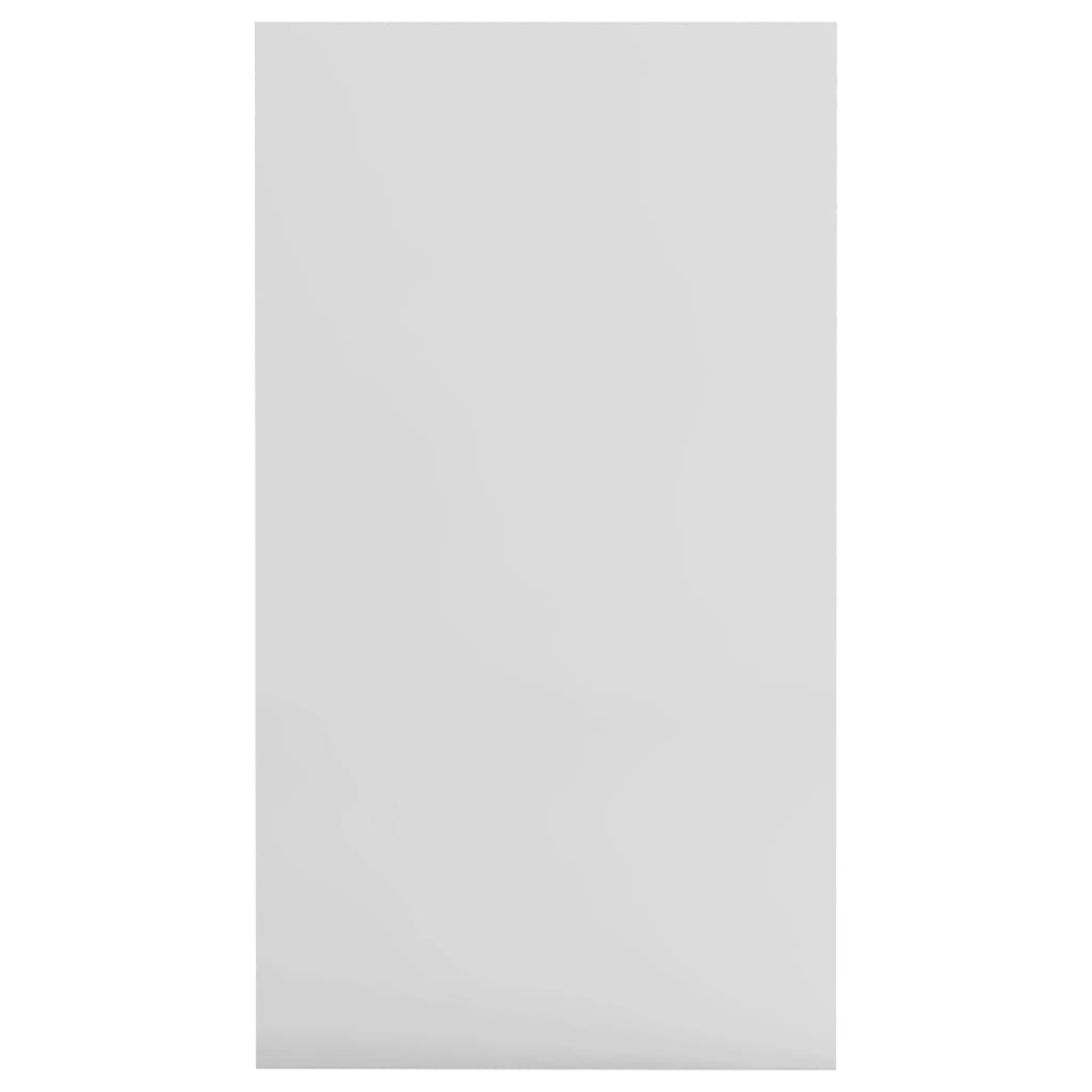 Bookcase/sideboard, extra-glossy white, 50x25x80 cm, chipboard