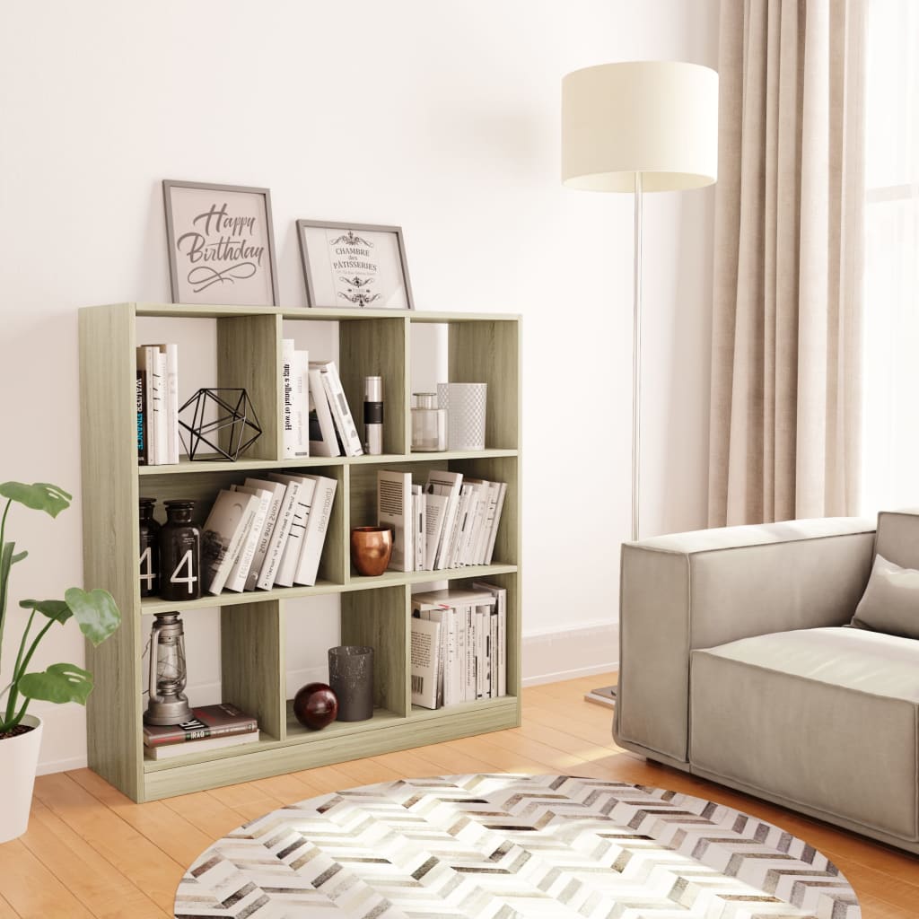 Bookcase, sonoma oak, 97.5x29.5x100 cm, chipboard