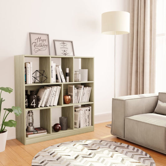 Bibliotecă, stejar sonoma, 97,5x29,5x100 cm, lemn prelucrat