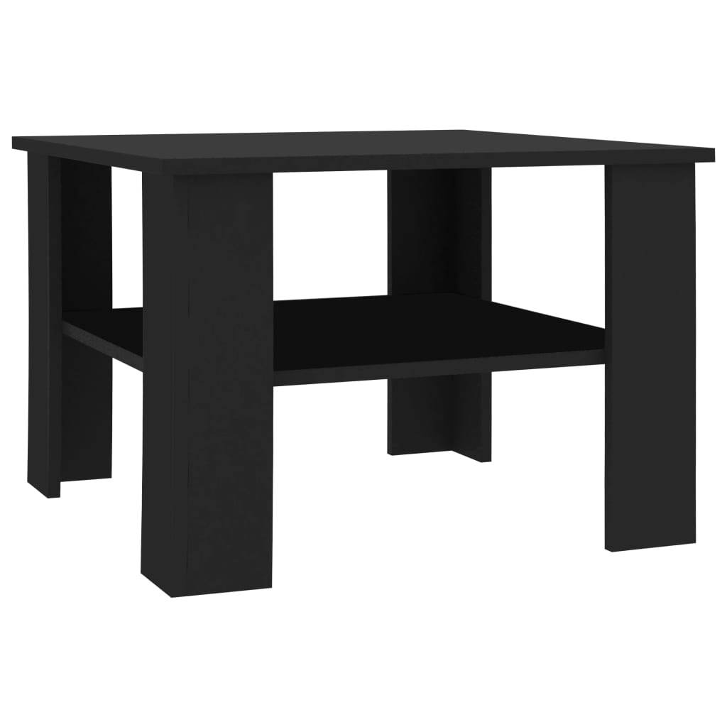 Coffee table, black, 60 x 60 x 42 cm, chipboard