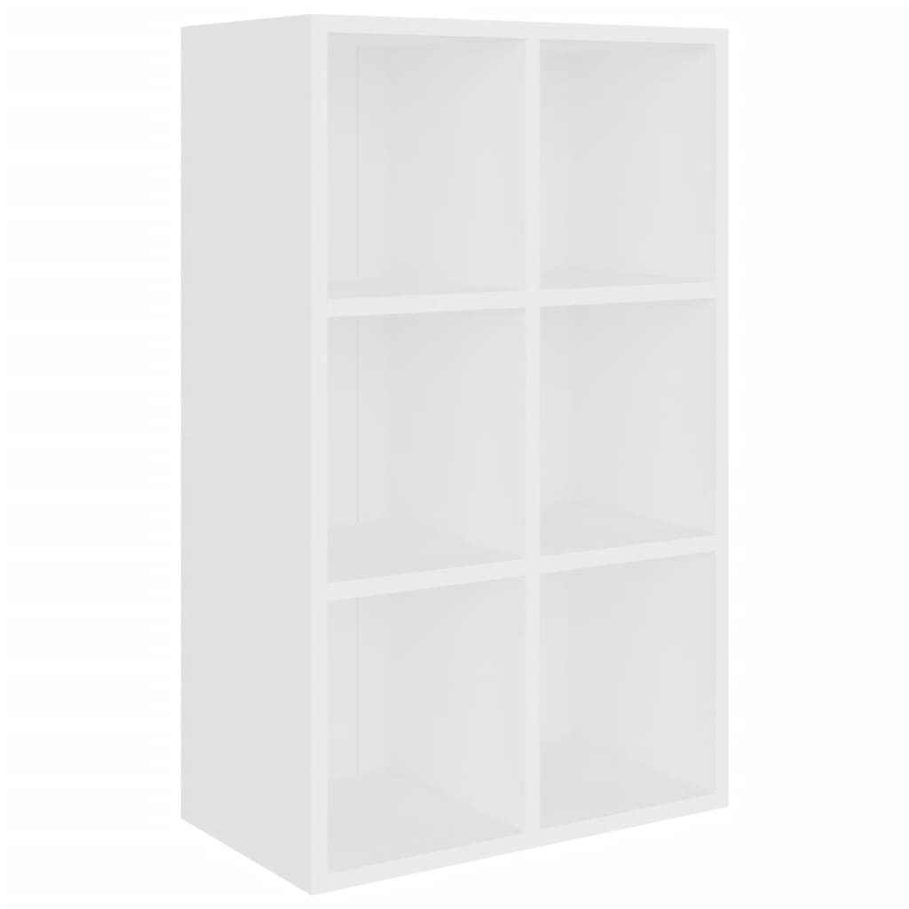Bibliotecă/Servantă, alb, 66x30x98 cm, PAL