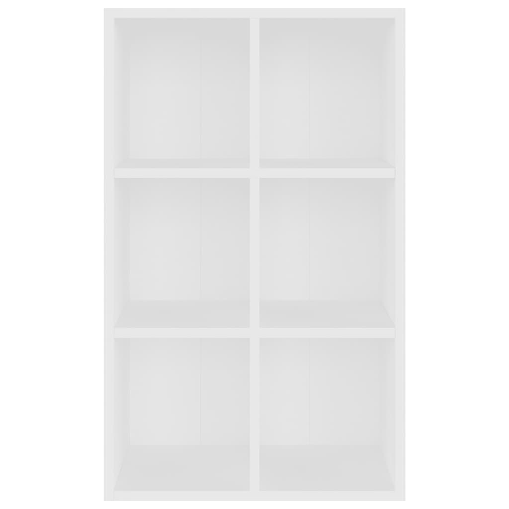 Bibliotecă/Servantă, alb, 66x30x98 cm, PAL