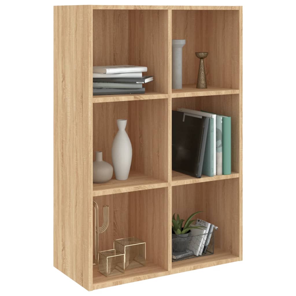 Bibliotecă/Servantă, stejar sonoma, 66x30x98 cm, PAL
