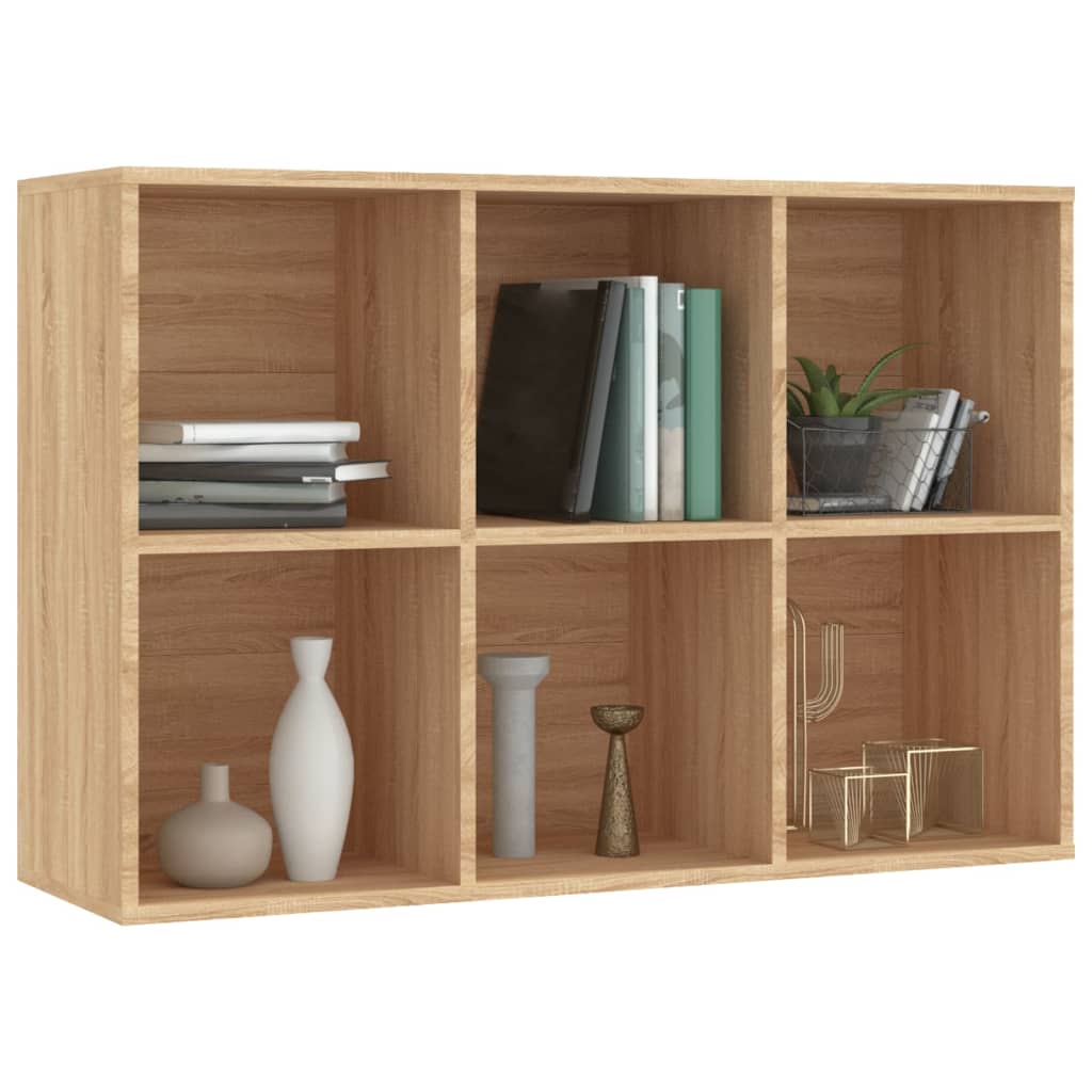 Bibliotecă/Servantă, stejar sonoma, 66x30x98 cm, PAL