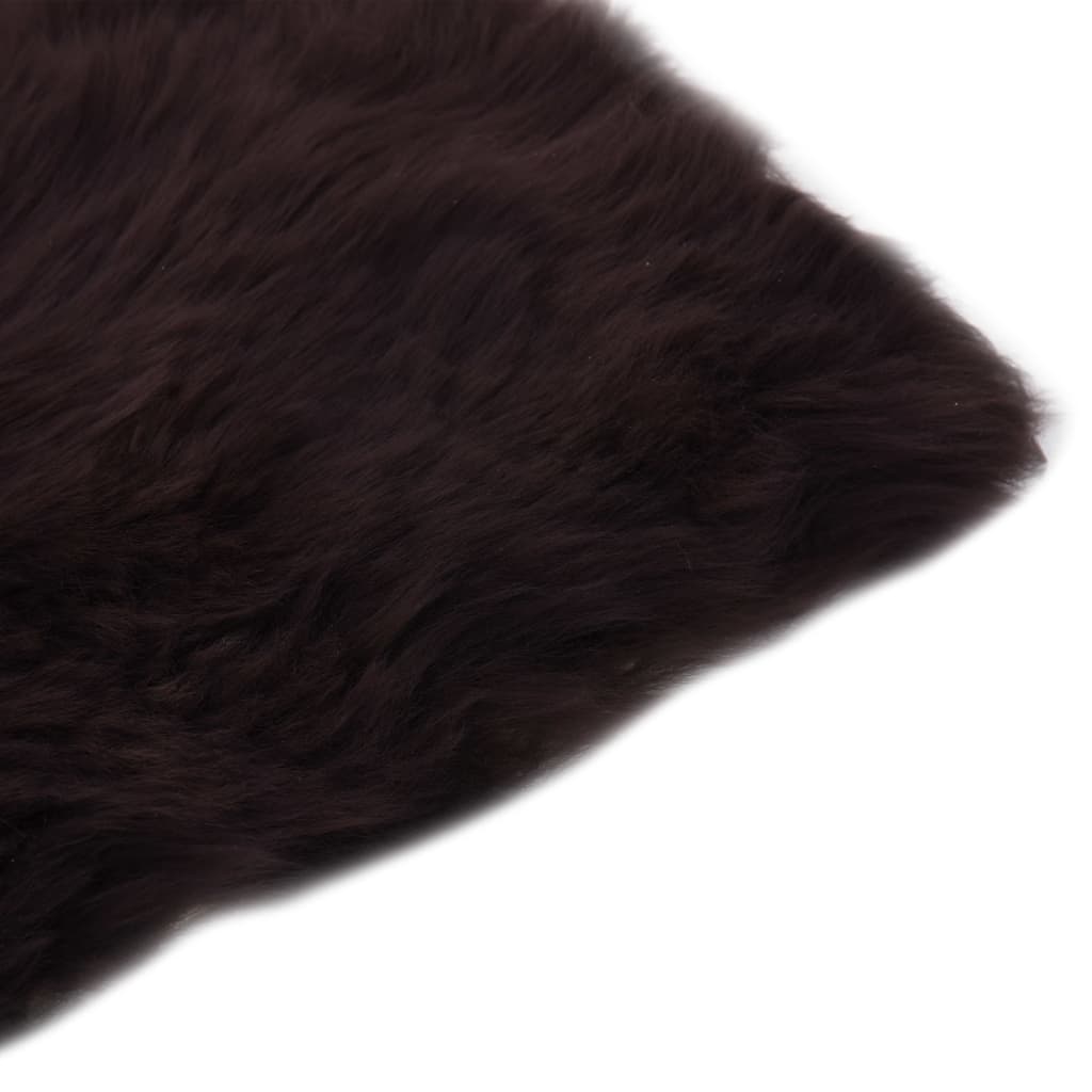 Seat cushions, 2 pcs., brown, 40 x 40 cm, genuine sheepskin