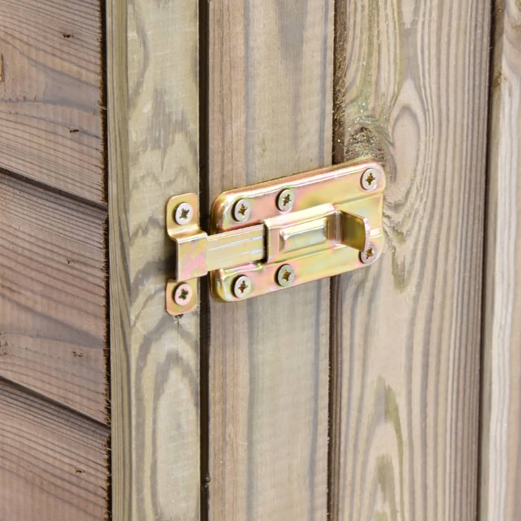 Magazie unelte de grădină cu ușă 69,5x32x178 cm lemn pin tratat