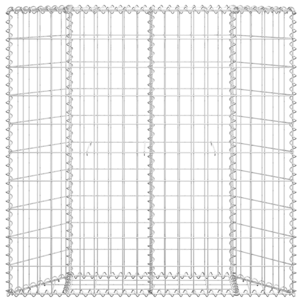 Strat înălțat gabion trapez, 100x20x100 cm, oțel galvanizat