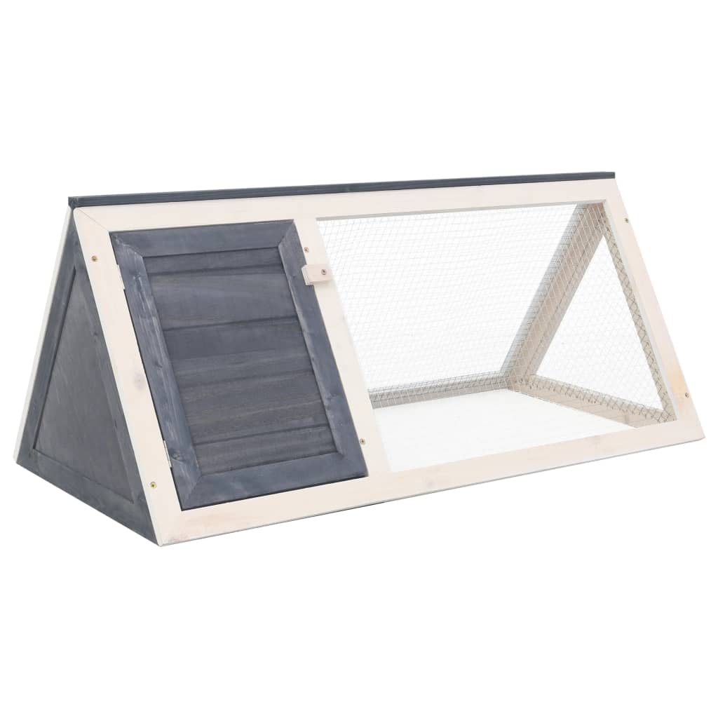 Cage for rabbits and other animals, gray, wood