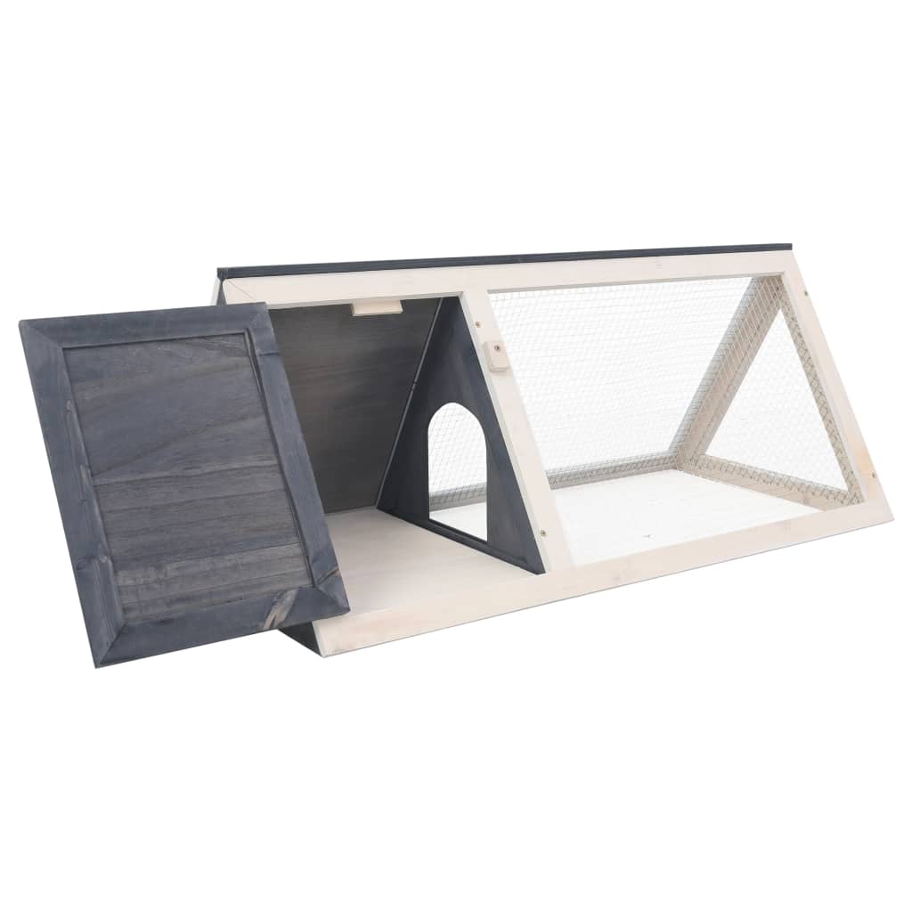 Cage for rabbits and other animals, gray, wood