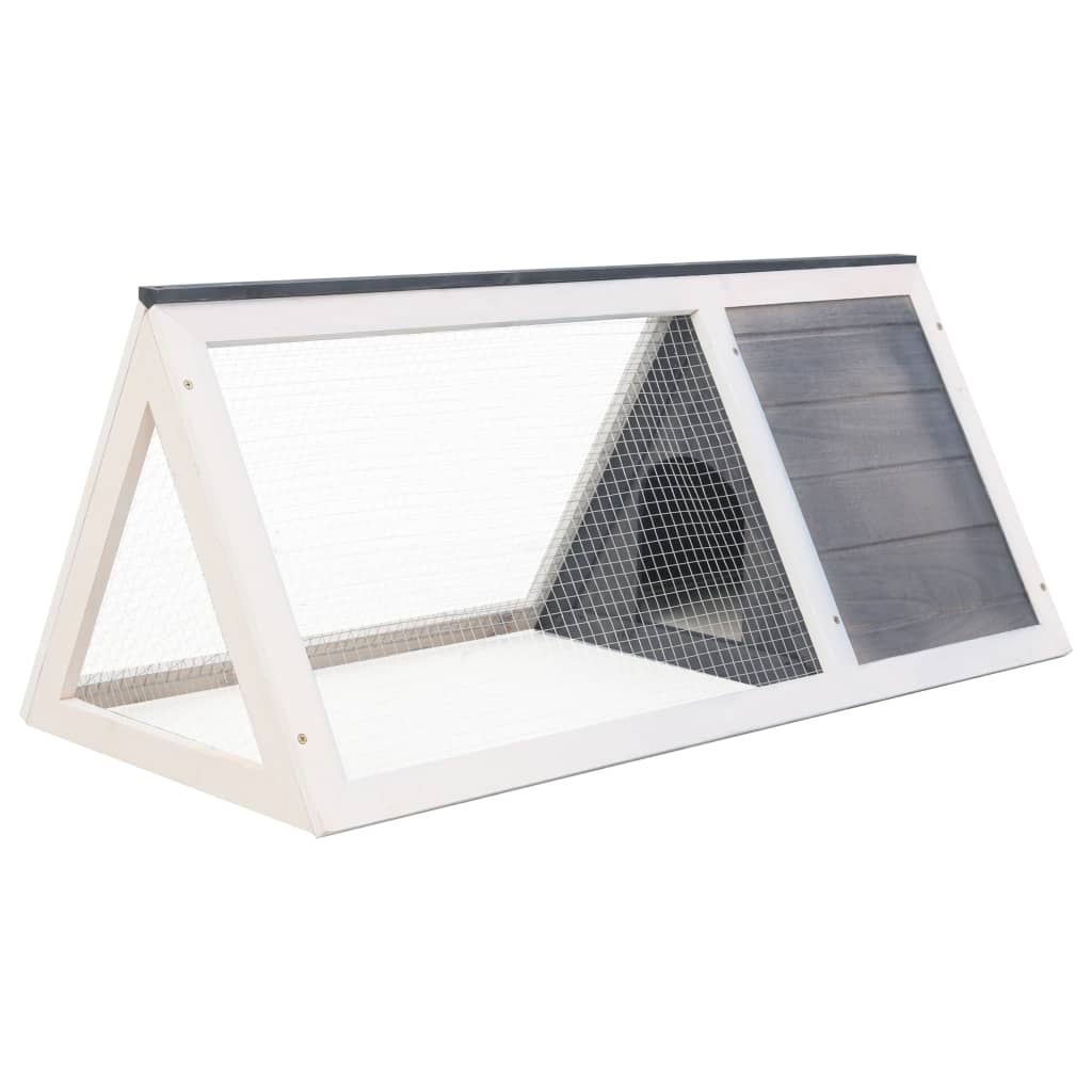 Cage for rabbits and other animals, gray, wood