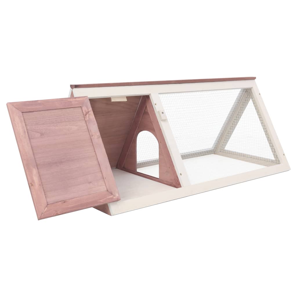 Cage for rabbits and other animals, brown, wood
