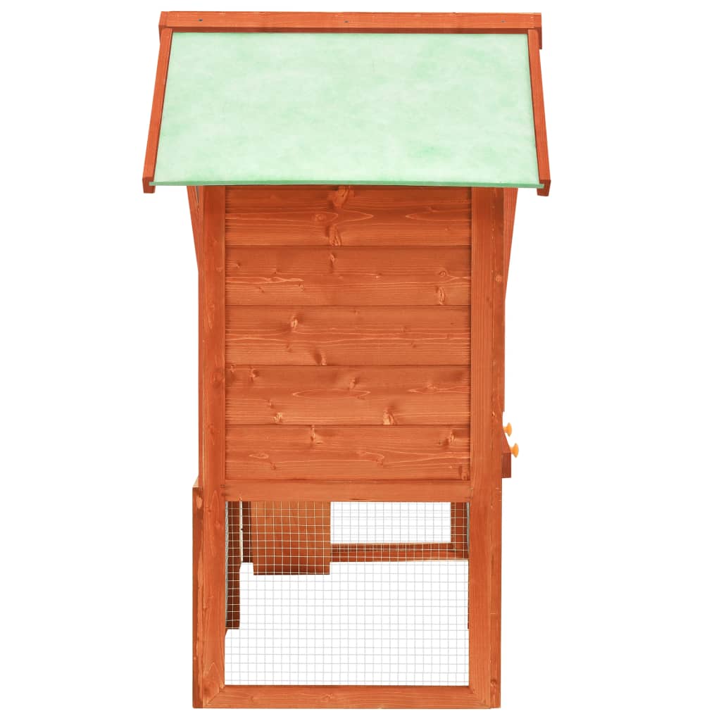 Rabbit cage, 140 x 63 x 120 cm, solid fir wood