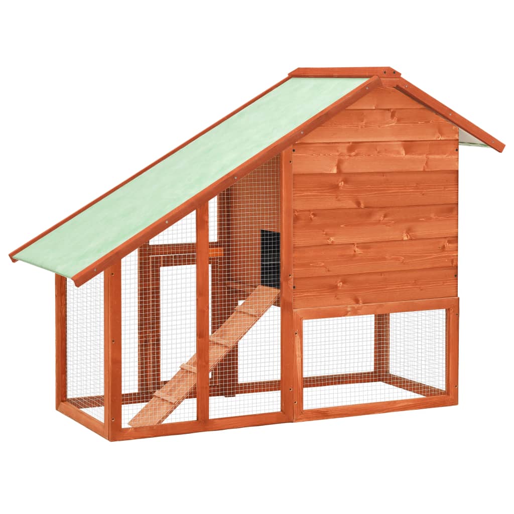 Rabbit cage, 140 x 63 x 120 cm, solid fir wood