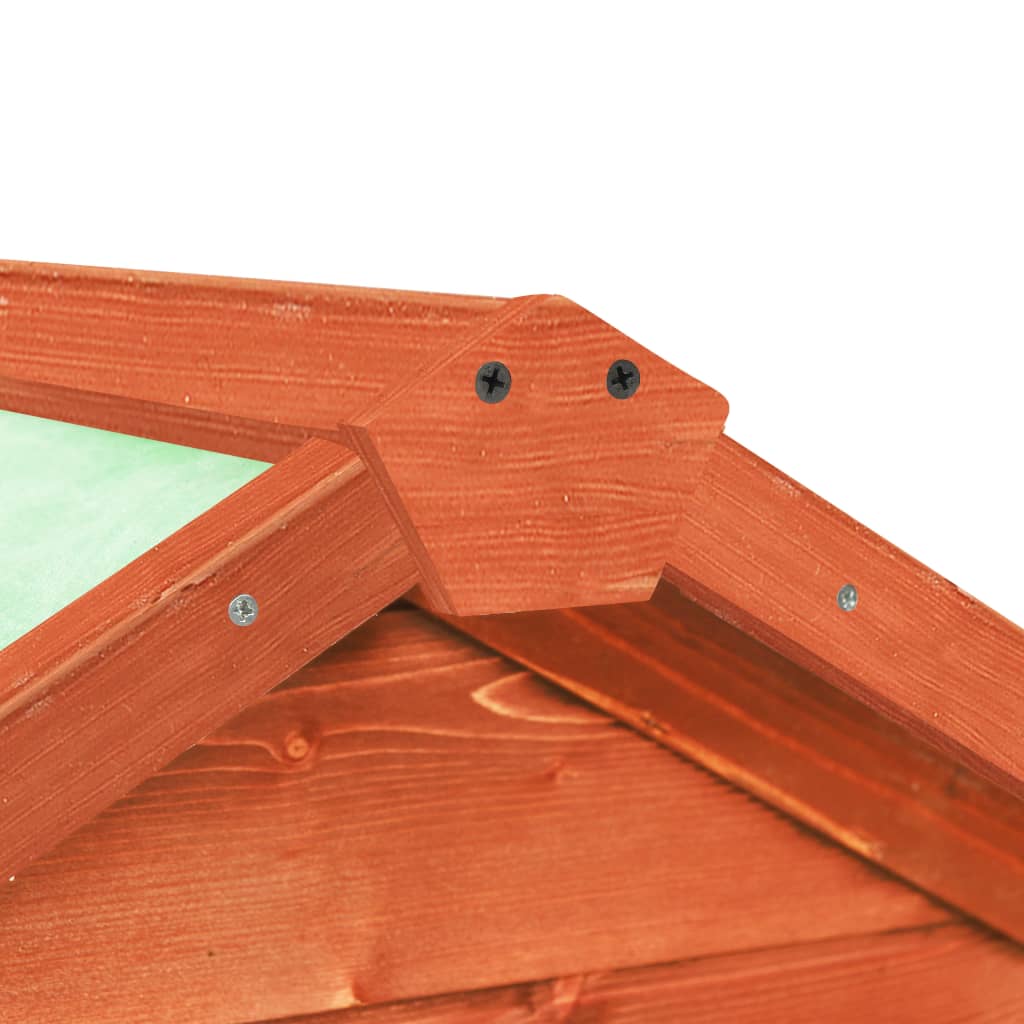 Rabbit cage, 140 x 63 x 120 cm, solid fir wood