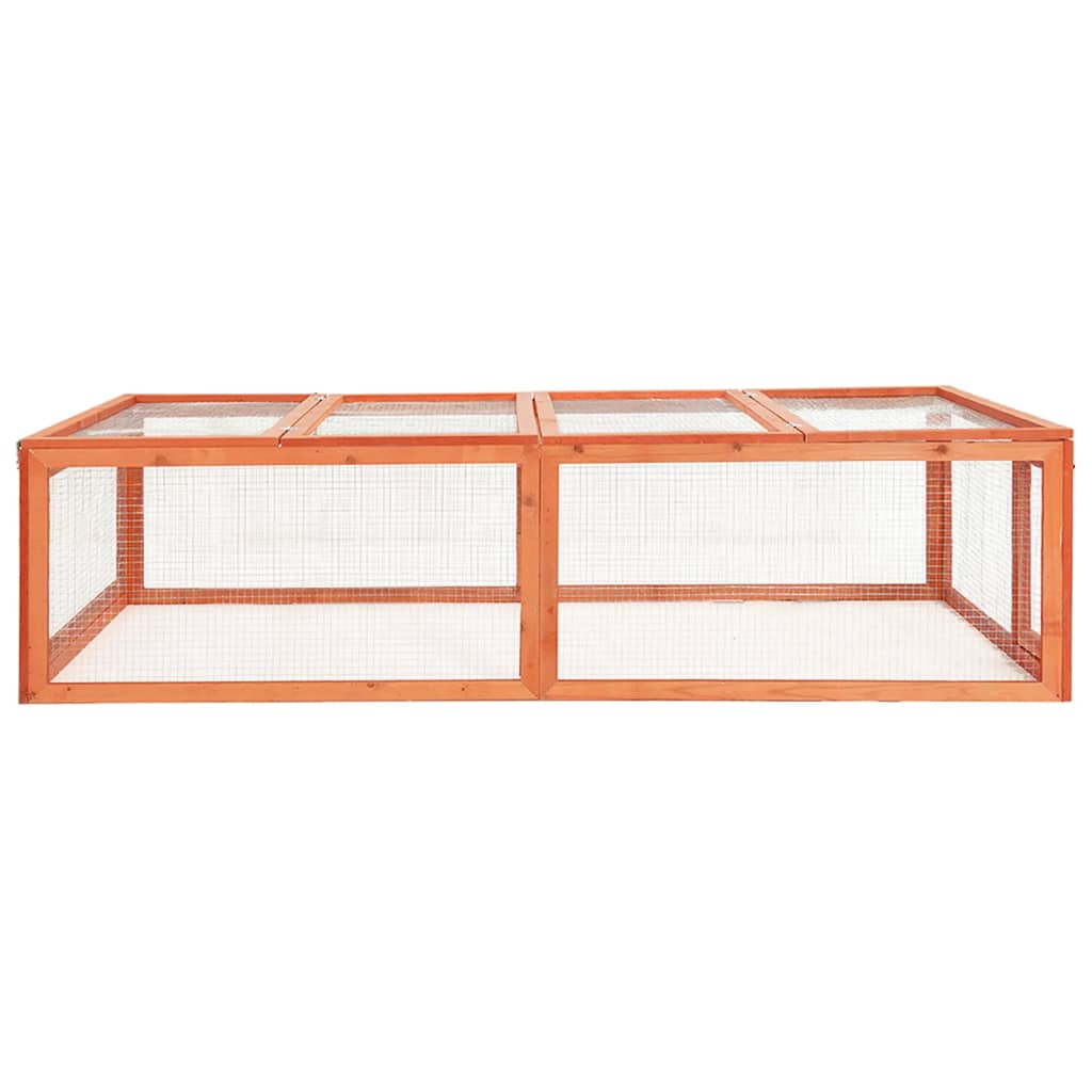 Rabbit cage, 183 x 90 x 46.5 cm, solid fir wood