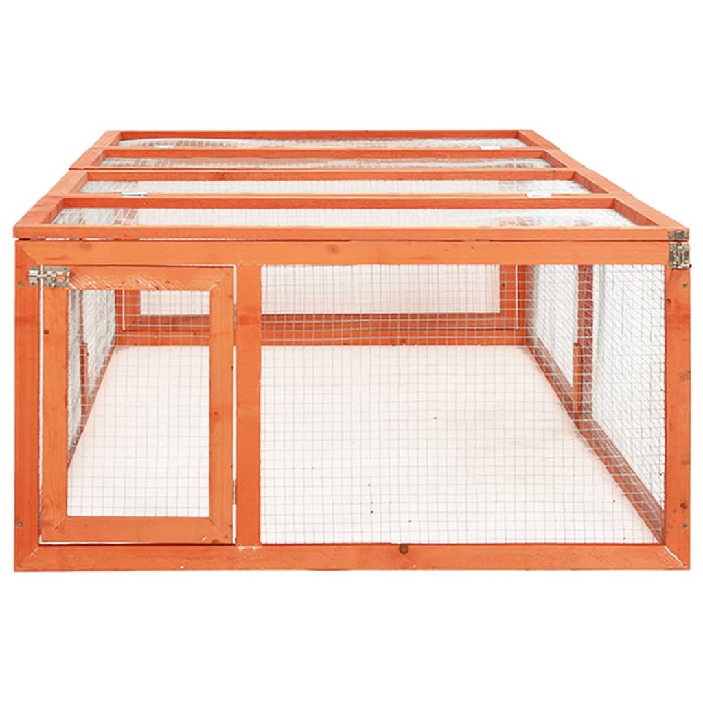 Rabbit cage, 183 x 90 x 46.5 cm, solid fir wood