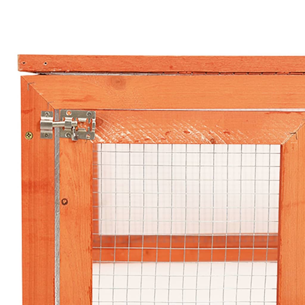 Rabbit cage, 183 x 90 x 46.5 cm, solid fir wood