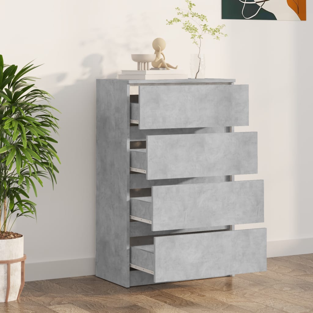 Sideboard, concrete grey, 60x35x98.5 cm, composite wood