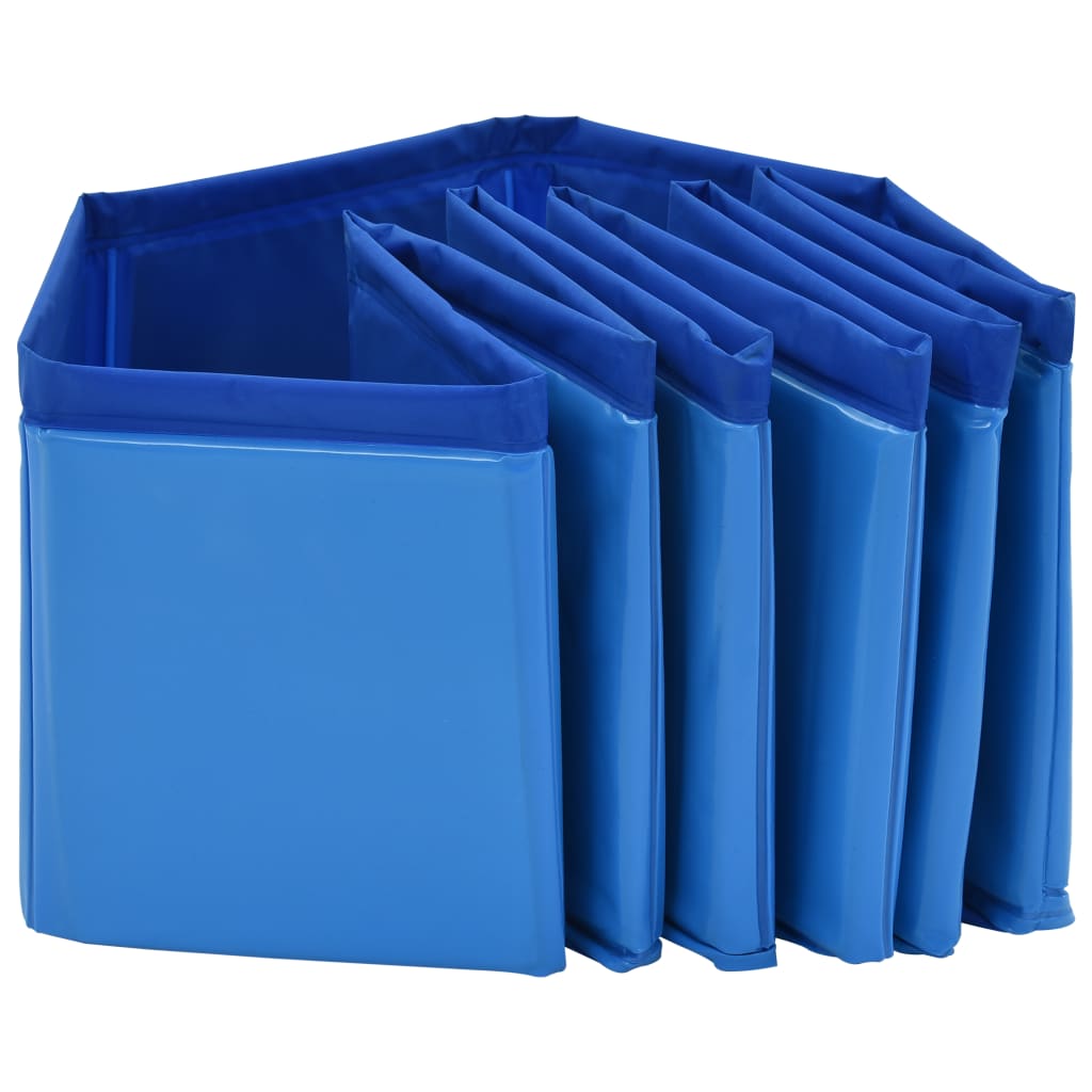 Foldable dog pool, blue, 80 x 20 cm, PVC