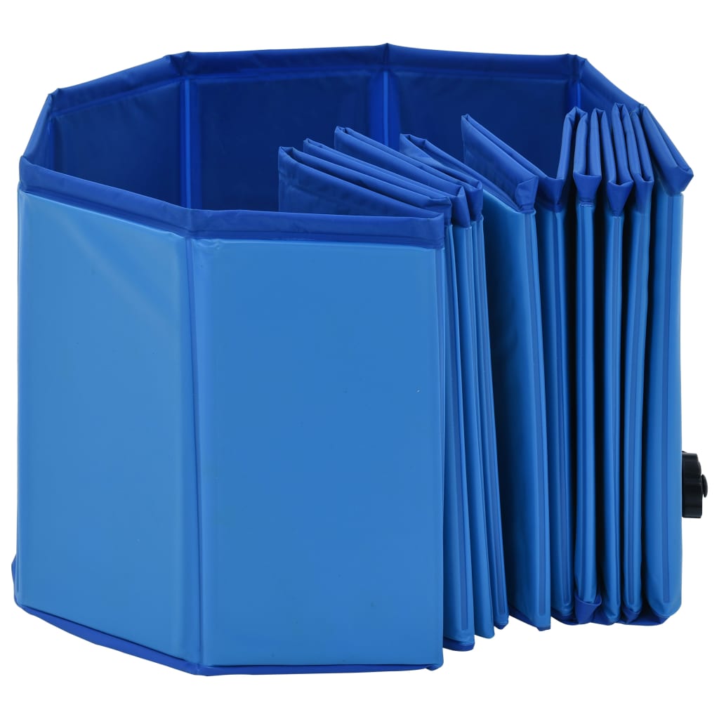 Foldable dog pool, blue, 120 x 30 cm, PVC