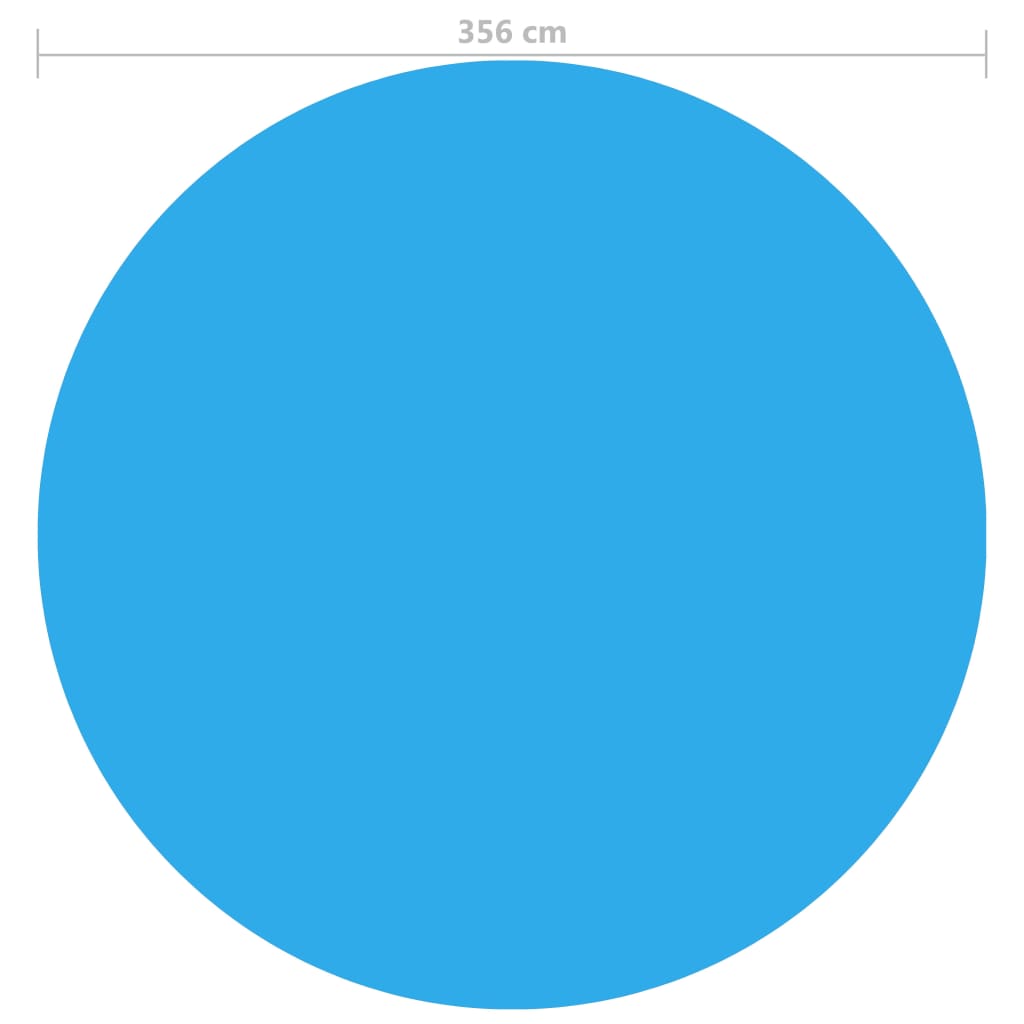 Pool cover, blue, 356 cm, PE