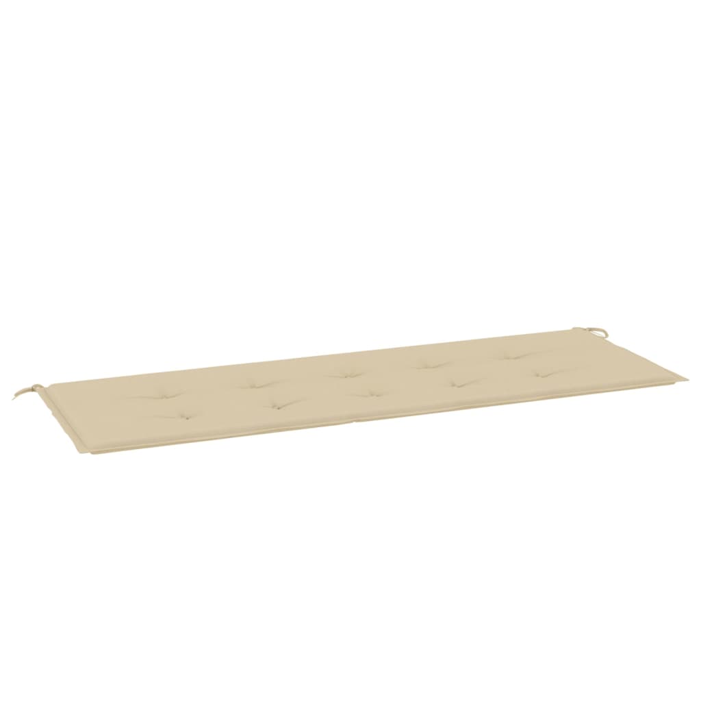 Garden bench cushion, beige, 150x50x3 cm, oxford fabric