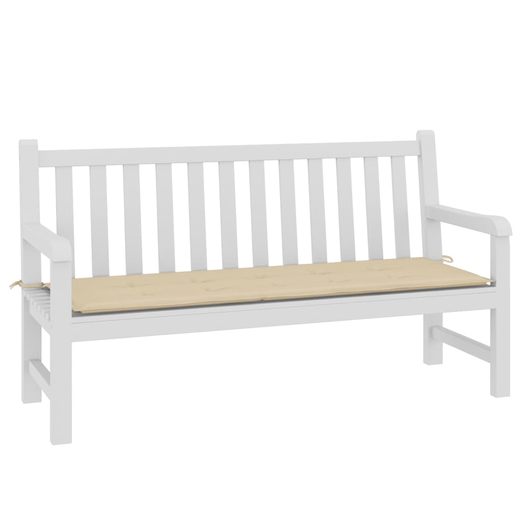 Garden bench cushion, beige, 150x50x3 cm, oxford fabric