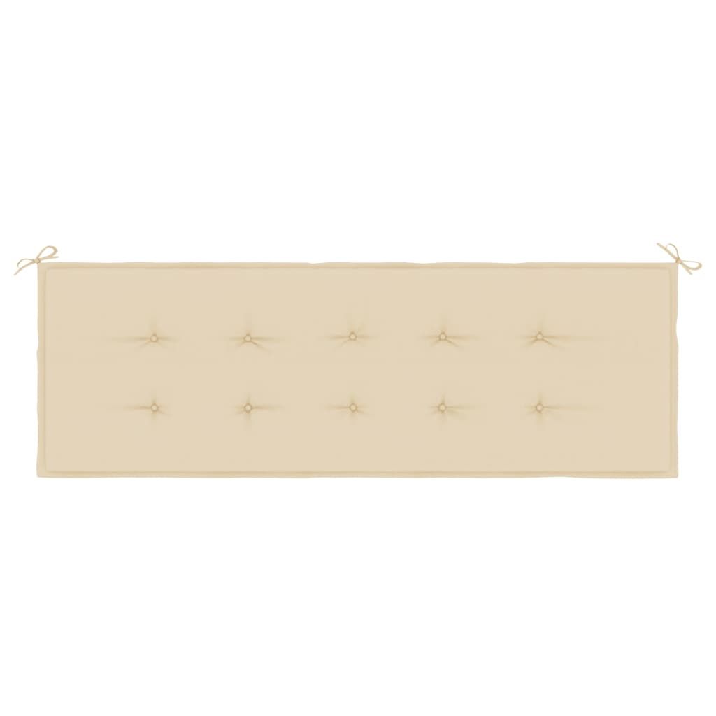 Garden bench cushion, beige, 150x50x3 cm, oxford fabric