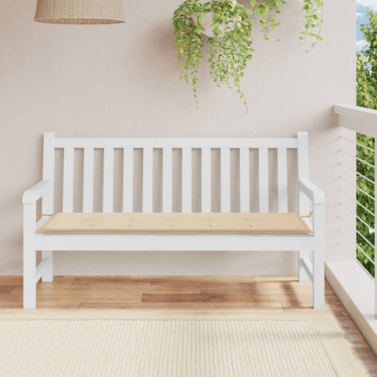 Garden bench cushion, beige, 150x50x3 cm, oxford fabric