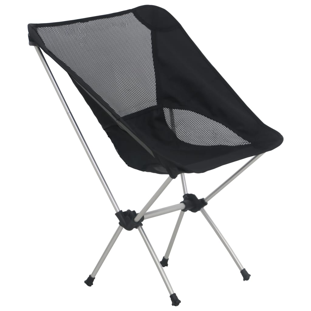 Folding camping chairs with cover, 2 pcs., 54x50x65 cm, aluminum