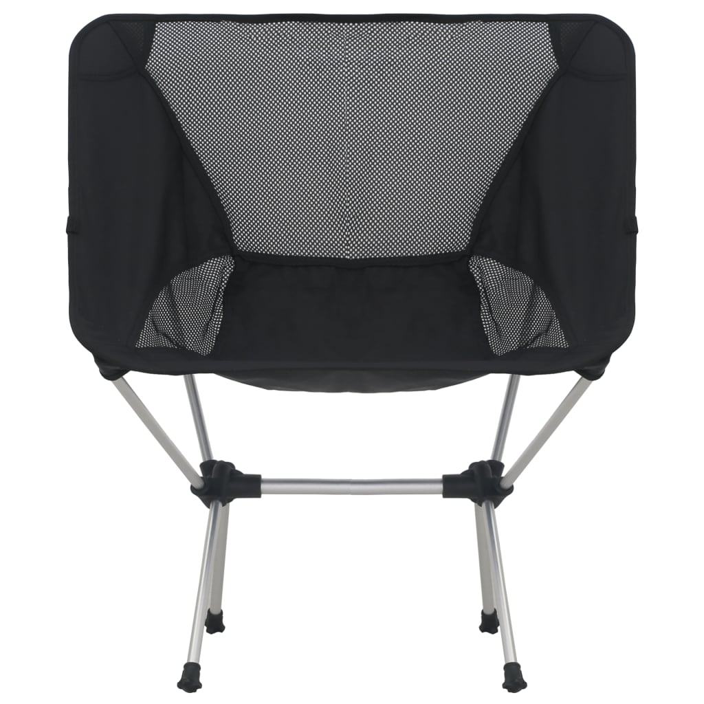 Folding camping chairs with cover, 2 pcs., 54x50x65 cm, aluminum