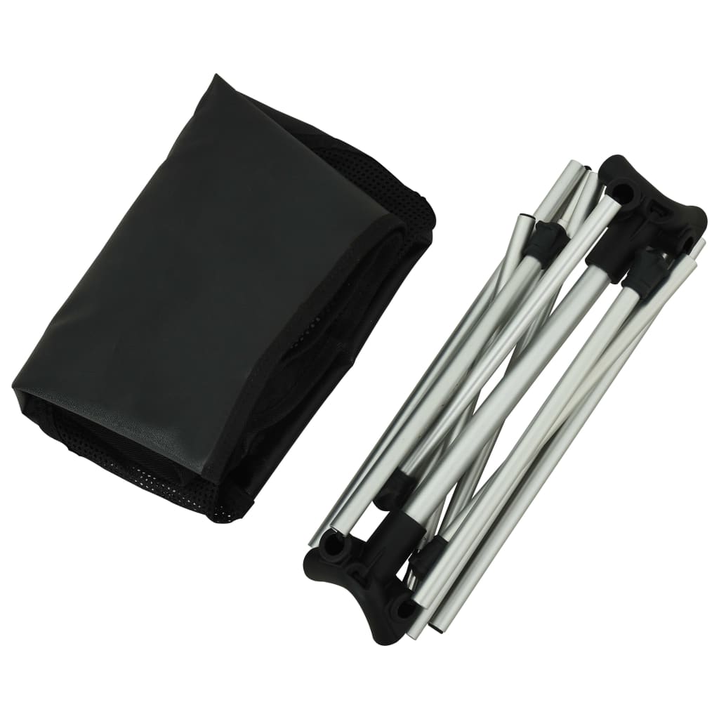 Folding camping chairs with cover, 2 pcs., 54x50x65 cm, aluminum
