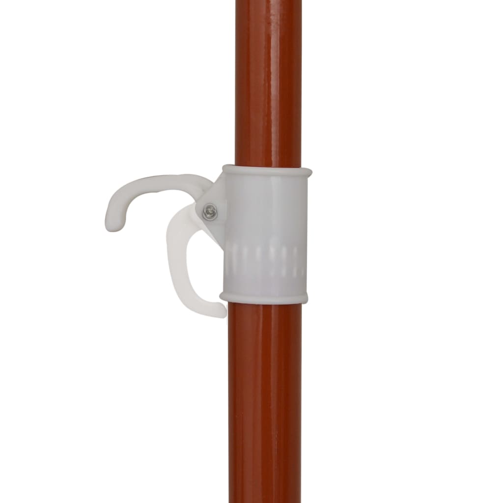 Umbrelă de soare de grădină cu stâlp din oțel, antracit, 180 cm