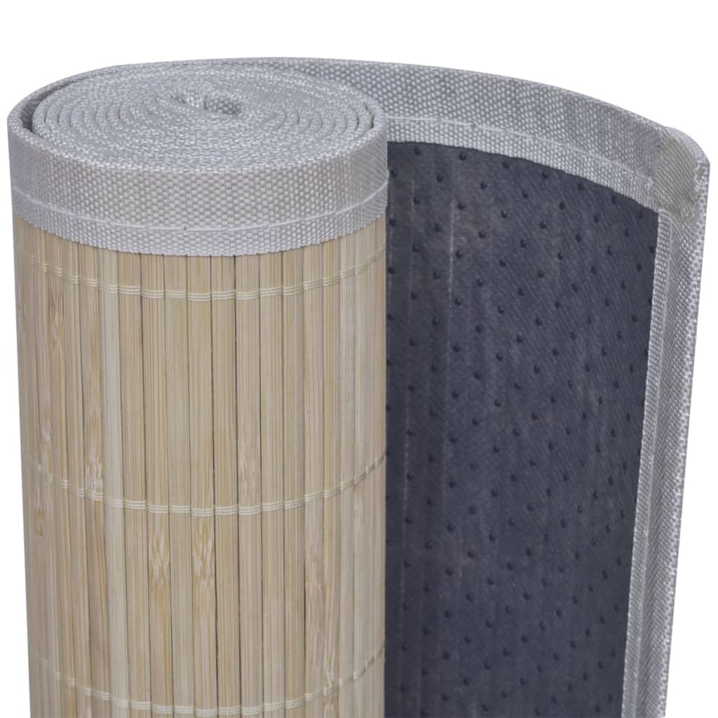 Covoare de bambus natural, 2 buc., 120x180 cm, dreptunghiulare